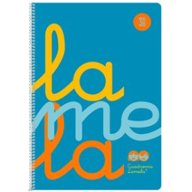 Blocs espiral tapa PP LAMELA BLOC tapa POLIPROPILENO Fº 80h CUADROVIA 3 mm AZUL 12802723  20631