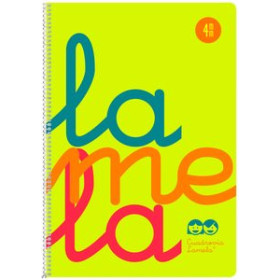 Blocs espiral tapa PP LAMELA BLOC tapa POLIPROPILENO Fº 80h CUADROVIA 4 mm AMARILLO 12801947  07112312