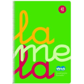 Blocs espiral tapa PP LAMELA BLOC tapa POLIPROPILENO Fº 80h CUADROVIA 4 mm VERDE 12802747  20064