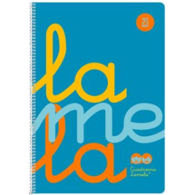 Blocs espiral tapa PP LAMELA BLOC tapa POLIPROPILENO 4º 80h CUADROVIA 5 mm AZUL 12801938  918487