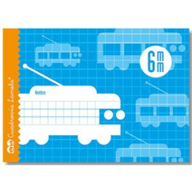 Libretas grapadas tapa blanda LAMELA LIBRETA GRAPADA 16h 4º APAISADO CUADROVIA 6 mm 12801889  1125-120-S