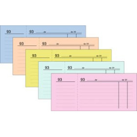 Talonarios castellano TALONARIO CAJA 3 DE 4º NUMERADOS LOAN AMARILLO 12802842  07120NT24