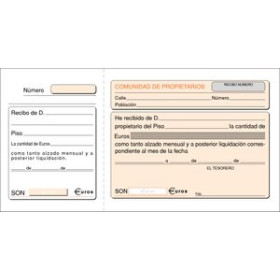 Talonarios castellano TALONARIO COMUNIDAD PROPIETARIOS LOAN 12802254  322/17-HB