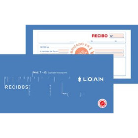 Talonarios castellano TALONARIO RECIBOS DUPLICADO LOAN 12802198  4908/72-HB