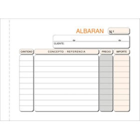 Talonarios castellano TALONARIO ALBARANES 8º APDO DUPLI LOAN 12801472  100B-8B