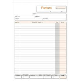 Talonarios catalán TALONARIO CATALAN FACTURAS Fº NATU DUPLI LOAN 12801832  JU000014