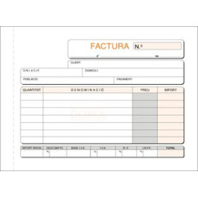 Talonarios catalán TALONARIO CATALAN FACTURAS 8º APDO TRIPLI LOAN 12802329  L1171061