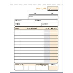 Talonarios catalán TALONARIO CATALAN FACTURAS 8º NATU DUPLI LOAN 12802634  L1174080