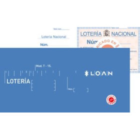 Talonarios castellano TALONARIO LOTERIA DOS TINTAS LOAN 12801725  LE000018