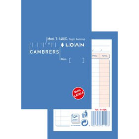 Talonarios catalán TALONARIO CATALAN CAMAREROS BOLSILLO DUPLI LOAN 81902431  5340900