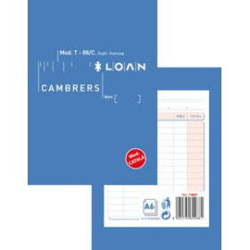 Talonarios catalán TALONARIO CATALAN CAMAREROS 8º DUPLICADO LOAN 81902426  5340800