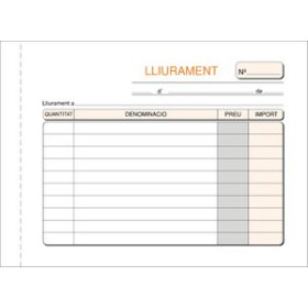 Talonarios catalán TALONARIO CATALAN ENTREGAS 8º APDO TRIPLI LOAN 20901916  131082404