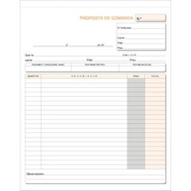 Talonarios catalán TALONARIO CATALAN PEDIDOS HOLANDESA LOAN 20901824  131073002