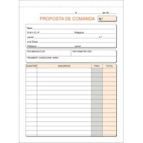 Talonarios catalán TALONARIO CATALAN PEDIDOS 4º NATURAL LOAN 20901828  131073006