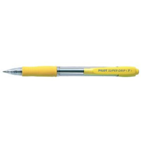Bolígrafos retráctiles BOLIGRAFO RT. PILOT SUPERGRIP  AMARILLO (tinta azul) 20901762  131084206