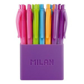 Bolígrafos retráctiles BOLIGRAFO RT. MILAN P1 TOUCH COLOURS BOTE de 24 UNIDADES SURTIDO 20901834  131085706