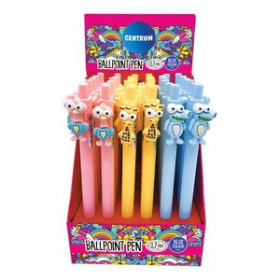 Bolígrafos retráctiles BOLIGRAFO CENTRUM FANCY ANIMALS 3D EXPOSITOR DE 36 (tinta azul) 20902022  132088805