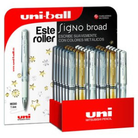 Rollers de tinta gel ROLLER GEL UNI-BALL SIGNO BROAD 1