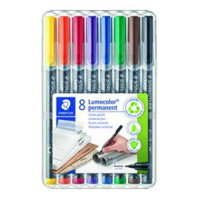 Rotuladores permanentes ROTULADOR PERMANENTE STAEDTLER 313 LUMOCOLOR (S) BOLSA de 8 20901298  131097701