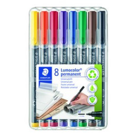 Rotuladores permanentes ROTULADOR PERMANENTE STAEDTLER 317 LUMOCOLOR (M) BOLSA de 8 20901488  132072003