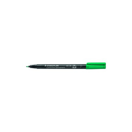 Rotuladores permanentes ROTULADOR PERMANENTE STAEDTLER 318 LUMOCOLOR (F)  VERDE 20901402  132091702