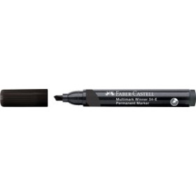 Rotuladores permanentes ROTULADOR PERMANENTE FABER-CASTELL MULTIMARK WINNER 54-E NEGRO 20901873  132100003
