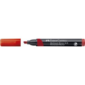 Rotuladores permanentes ROTULADOR PERMANENTE FABER-CASTELL MULTIMARK WINNER 54-E ROJO 20901875  132100005