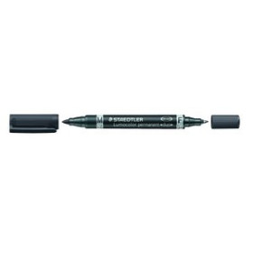 Marcadores permanentes MARCADOR PERMANENTE STAEDTLER 348 LUMOCOLOR DUO CONICO NEGRO 20901871  132100001