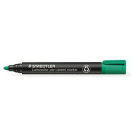 Marcadores permanentes MARCADOR PERMANENTE STAEDTLER 352 LUMOCOLOR CONICO  VERDE 20901465  132092302