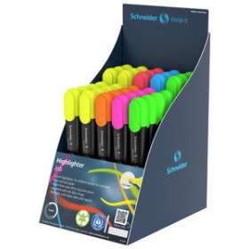 Marcadores flúor (tinta y gel) MARCADOR FLUOR SCHNEIDER JOB SURTIDO EXPOSITOR de 85 20901445  132092206