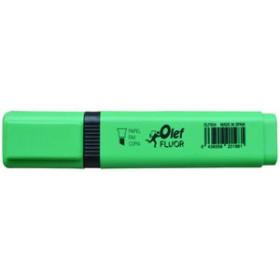 Marcadores flúor (tinta y gel) MARCADOR FLUOR OLEF VERDE 20901957  100735852