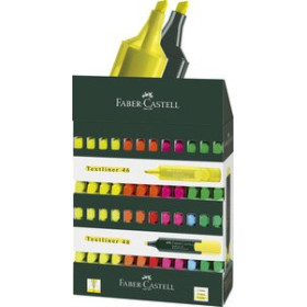 Marcadores flúor (tinta y gel) MARCADOR FLUOR FABER-CASTELL TEXTLINER 48 EXPOSITOR de 120 20902133  88432299