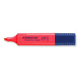 Marcadores flúor (tinta y gel) MARCADOR FLUOR STAEDTLER 364 TEXTSURFER CLASSIC  ROJO 20902470  57253G48BG
