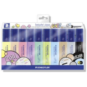 Marcadores flúor (tinta y gel) MARCADOR FLUOR STAEDTLER 364 TEXTSURFER CLASSIC PASTEL&VINTAGE ESTUCHE de 10 20902496  57261G48B