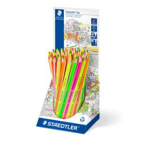 Lápices de colores LAPICES de COLORES STAEDTLER 128 NORIS CLUB TRIPLUS JUMBO EXPOSITOR de 48 30001154  DL000203
