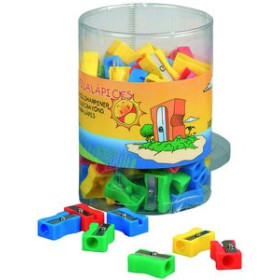 Afilalápices AFILALAPIZ PLASTICO RECTANGULAR BOTE de 100 16701161  2174575