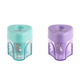 Afilalápices con depósito AFILALAPIZ FABER-CASTELL AUTO GRIP MINI CON DEPOSITO SURTIDO (2 col.) 21701163  1683