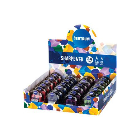 Afilalápices con depósito AFILALAPIZ CENTRUM 2 USOS CON DEPOSITO EXPOSITOR de 24 10204770  95-06