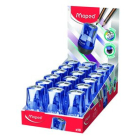 Afilalápices con depósito AFILALAPIZ MAPED 2 USOS TONIC METAL CON DEPOSITO EXPOSITOR de 18 10203775  5400933