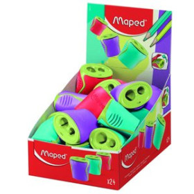 Afilalápices con depósito AFILALAPIZ MAPED BOOGY 2 ORIFICIOS EXPOSITOR de 24 10203781  5400907