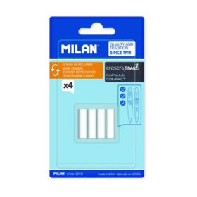 Portaminas RECAMBIO para PORTAMINAS GOMA de BORRAR MILAN CAPSULE 2B (Blister de 4) 10202462  24010