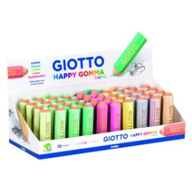Gomas de borrar GOMA de BORRAR GIOTTO HAPPY GOMMA PASTEL EXPOSITOR de 40 10202928  254610