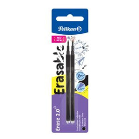 Recambios para rollers borrables RECAMBIO PELIKAN ERASE 2.0 NEGRO BLISTER de 2 (9585019) 10205257  460069