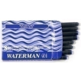 Tinta para estilográficas TINTA ESTILOGRAFICA WATERMAN CAJA 8 CARTUCHOS AZUL FLORIDA 10204308  8321-SCA70