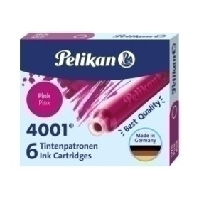 Tinta para estilográficas TINTA ESTILOGRAFICA PELIKAN CAJA 6 CARTUCHOS TP/6 ROSA (321075) 10206567  302422315
