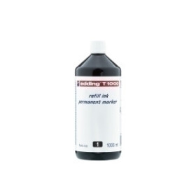 Tinta para marcadores permanentes TINTA ROTULADOR EDDING FRASCO 1 litro T1000 NEGRO 10206574  302422325