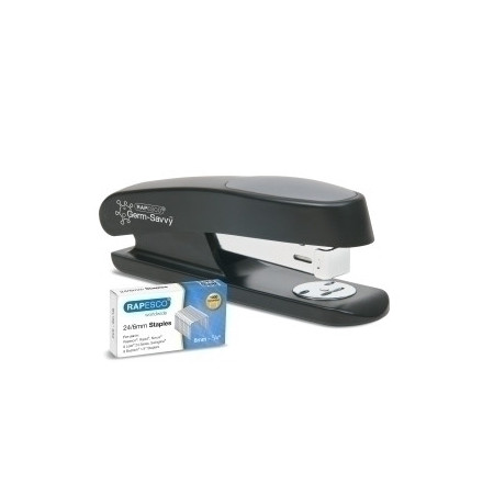 Grapadoras GRAPADORA RAPESCO ANTIBACTERIANO STING RAY (20h) (incluye 1000 grapas 24/6mm) NEGRO 15201431  102SAMIL
