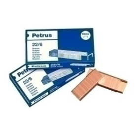 Grapas cobreadas GRAPAS PETRUS 22/6 COBREADAS caja de 1000 45003128  TS64GJF790K