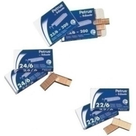 Grapas cobreadas GRAPAS PETRUS 22/8-24/8 COBREADAS caja de 1000 24404392  9696001