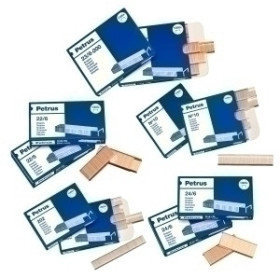 Grapas galvanizadas GRAPAS PETRUS 25/10 GALVANIZADAS caja de 1000 24401931  61CFPL